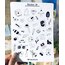 Çok tatlı beyaz siyah parlak sticker 