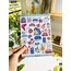 Kawai sticker seti parlak