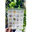 Boho parlak yuvarlak sticker no:8