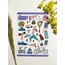 Spor temalı sticker seti parlak 