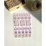 2’li Vintage pembe mat sticker