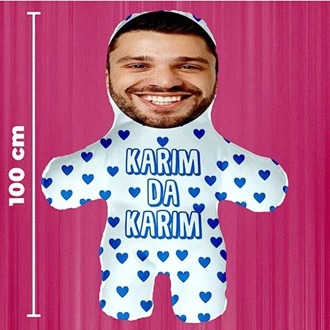 Karımda Karım Kişiye Özel Hediyelik Peluş Oyuncak -100cm-