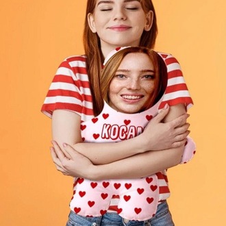 Kocam Da Kocam Kişiye Özel Fotoğraflı Hediyelik Peluş Oyuncak -50cm-