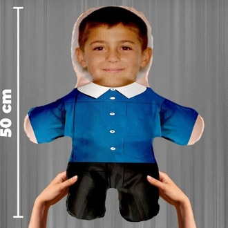Kişiye Özel Fotoğraflı Çocukluğum Peluş Oyuncak -50cm-
