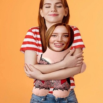 Minik Sevgilim Kişiye Özel Fotoğraflı Sevgiliye Hediye -50cm-