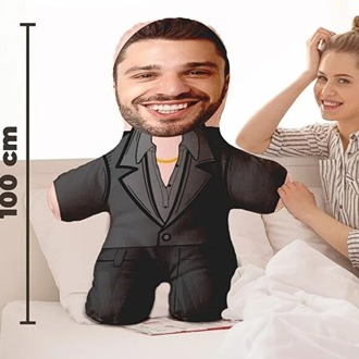 Kişiye Özel Fotoğraflı Siz Hepiniz EŞREFTEK Peluş Oyuncak -100cm-