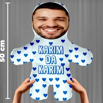 Kişiye Özel Fotoğraflı Karım da Karım Peluş Bebek -50cm-