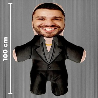 Kişiye Özel Fotoğraflı Siz Hepiniz EŞREFTEK Peluş Oyuncak -100cm-