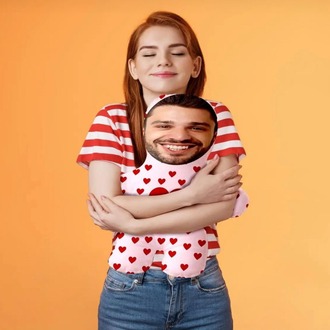 Kişiye Özel Fotoğraflı Minik Sevgilim Peluş Oyuncak -50cm-