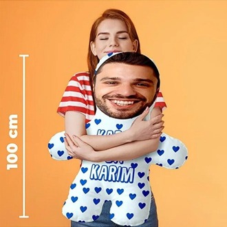 Karımda Karım Kişiye Özel Hediyelik Peluş Oyuncak -100cm-