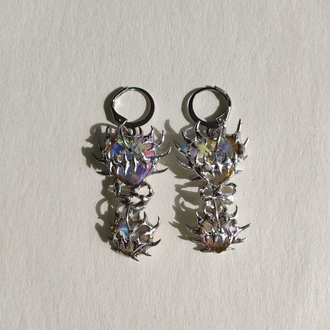Crystal Heart Earrings