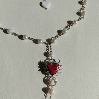 Pearl Heart Necklace