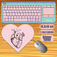 Pembe Kalp Mousepad 