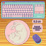 Pembe kedi Mousepad