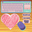 Pembe Kalp Mousepad 