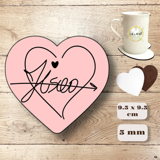 Blckpink Jiso kalp bardak altlığı