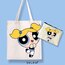 Powerpuff girls Bubbles bez çanta el çantası set