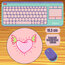 Pembe kalp Mousepad