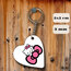 Hello kitty kalp anahtarlık