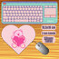 Pembe ayıcık Kalp Mousepad