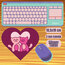 Pembe Kedi Kalp Mousepad 