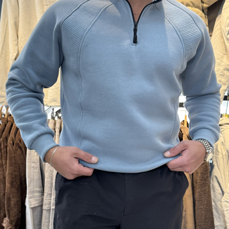 YARIM FERMUAR SWEATSHIRT