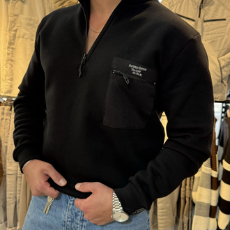 CEP DETAYLI YARIM FERMUAR SWEATSHIRT