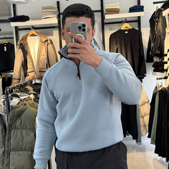 YARIM FERMUAR SWEATSHIRT