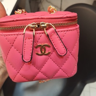 CHANEL DERİ TASARIM MAKYAJ ÇANTASI 