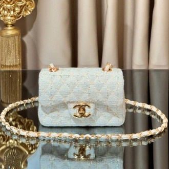 CHANEL İthal kumaş paslanmaz çelik aksesuarlı tasarım çanta