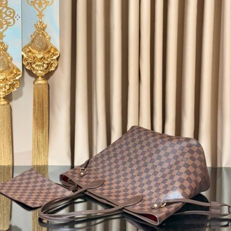 LOUIS VUITTON Hakiki Deri tasarım paslanmaz çelik aksesuarlı toz torbalı
