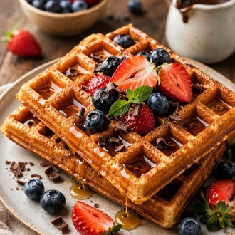 GLUTENSİZ WAFFLE TABANI - 55 gr