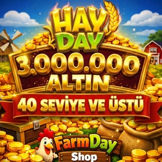 3 Milyon Altın +40 Level Üstü HayDay