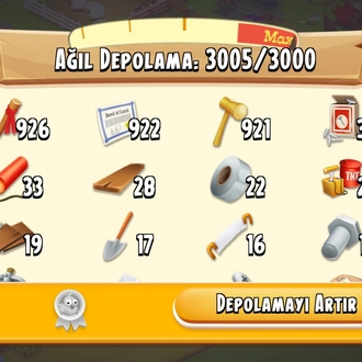 50+ Seviye 3000 Arazi Dolu Hesap