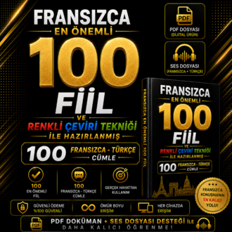 Fransızca En Önemli 100 Fiil | Renkli Çeviri Tekniği