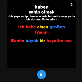 Almanca En Önemli 100 Fiil | Renkli Çeviri Tekniği