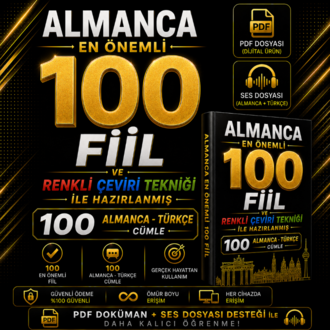 Almanca En Önemli 100 Fiil | Renkli Çeviri Tekniği