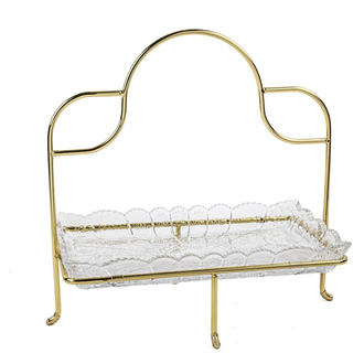 Mikasa moor Gold Kulplu Cam Sunumluk 30x33cm
