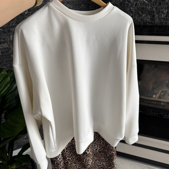Leopar desenli sweat