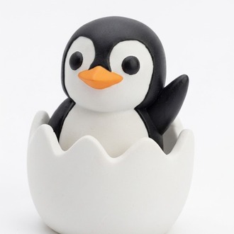 3D Mekanik Clicker Tuşlu Bebek Penguen Anahtarlık Fidget Toy