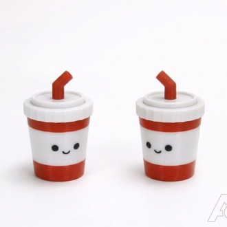 Soda Cup Mekanik Tuşlu Anahtarlık - Sevimli Stres Oyuncağı & Çanta Süsü (Bardağı Clicker)