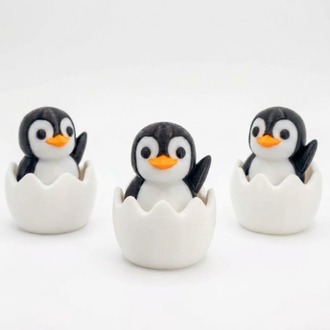 3D Mekanik Clicker Tuşlu Bebek Penguen Anahtarlık Fidget Toy