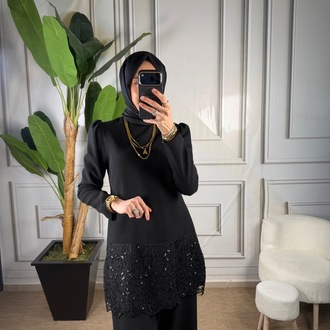 Selvi Çetin Uçları Dantelli Takım