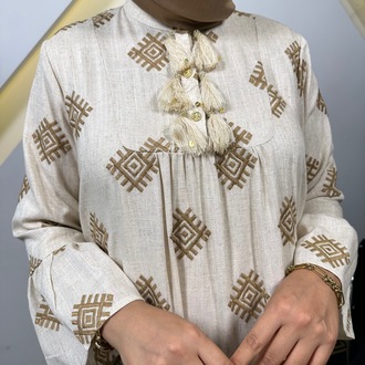 Ghisa Keten Elbise 