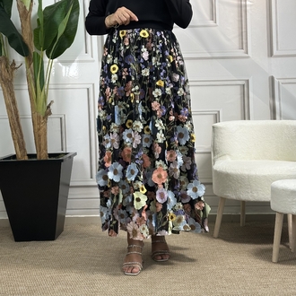 selvi çetin flower etek