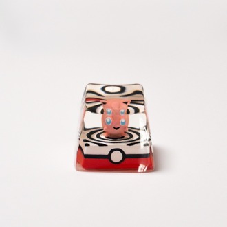 Pokeball Keycap - Jigglypuff
