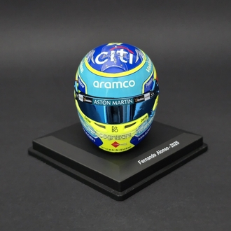 1:5 Fernando Alonso Aston Martin 2025 Kask Figürü 