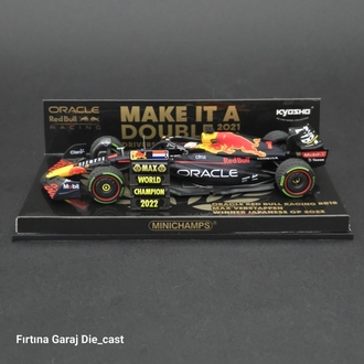 1:43 Redbull Oracle RB18 2022 Formula1 Dünya Şampiyonu Verstappen Özel Üretim