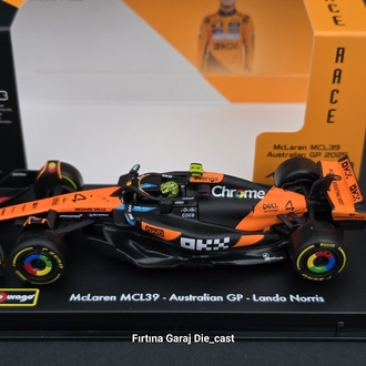 1:43 Mclaren MCL39 Lando Noris 2025 Formula1 Dünya Şampiyonu 