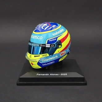 1:5 Fernando Alonso Aston Martin 2025 Kask Figürü 